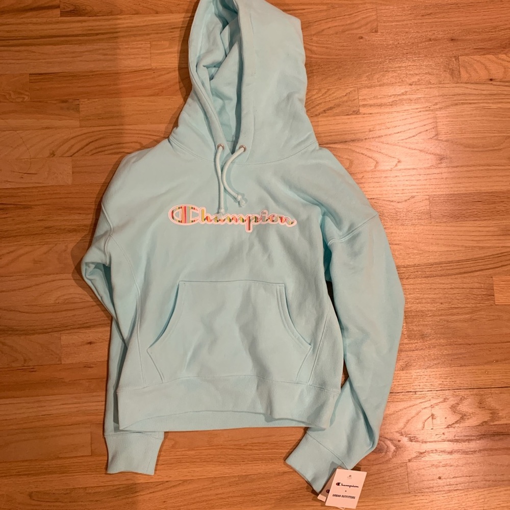Blue champion hoodie NWT